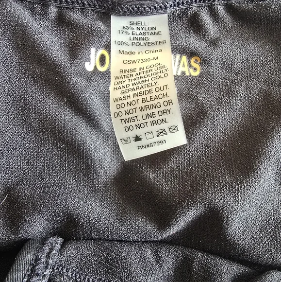 Johnny Was Dreamer Floral Embroidered Flounce Off-The-Shoulder Swimsuit M - Picture 6 of 8